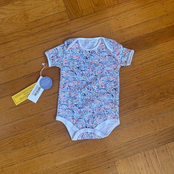 Joy Street Kids Cape Cod Short Sleeve Body Suit Onesie - Picture 4 of 6